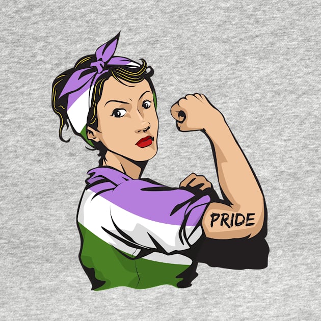 Strong woman genderqueer lgbt pride by Dianeursusla Clothes